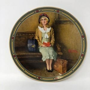 Norman Rockwell Collectible Plate Knowles 1985 A Young Girls Dream 8.5" Diameter